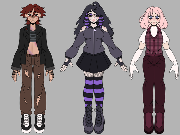 Characters from game I'm making (Stalking Party)