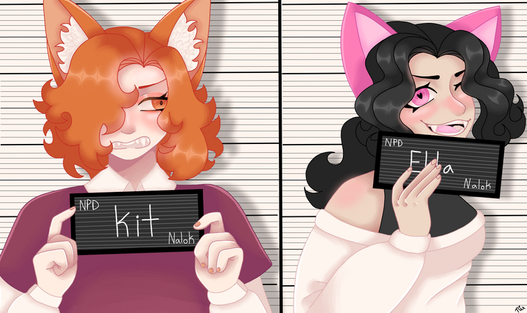 Kit and Ella go to jail real!!! (Barbie meme)